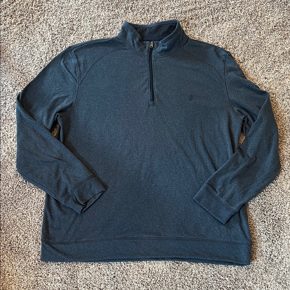 Men's Navy Blue Quarter-Zip Sweater